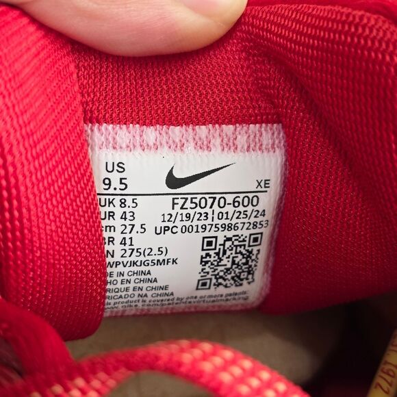 Nike Zoom Pegasus 41 NFL San Francisco 49ers Team Issued PE Men's 9.5 FZ5070-600 - Picture 13 of 16